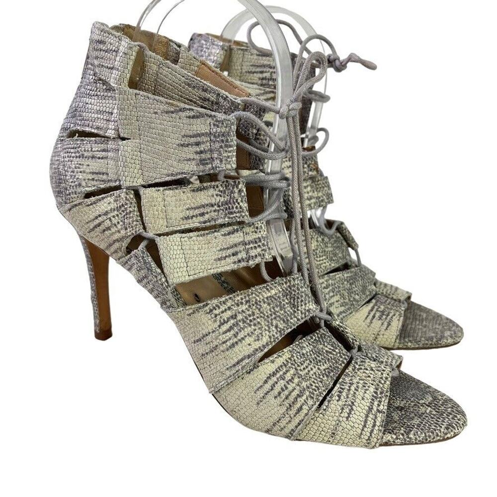 Loeffler Randall Womens Whimsigoth Leather High Heel Gladiator Sandal Shoes 8.5